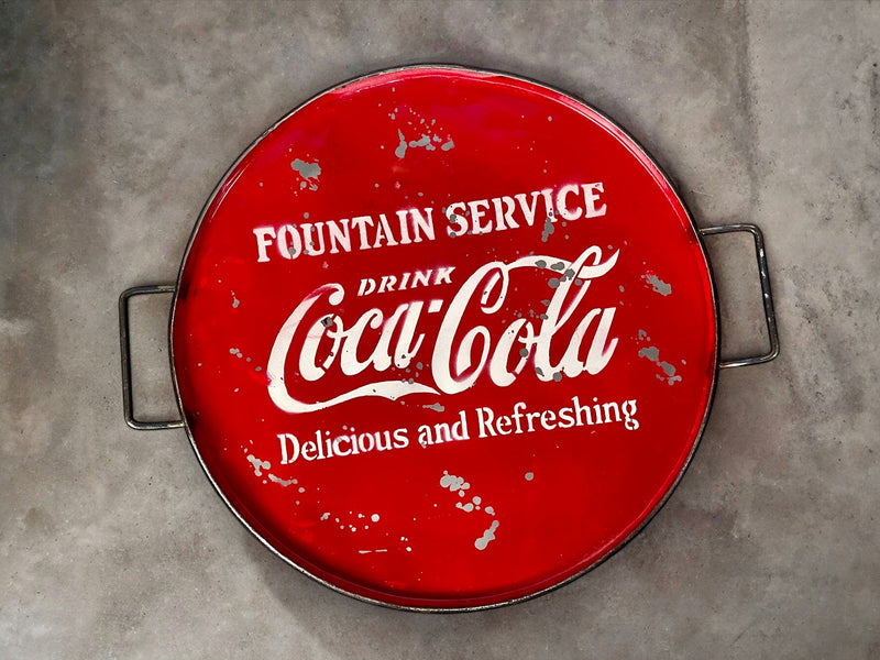 Plateau vintage en métal - Bois Déco Montréal