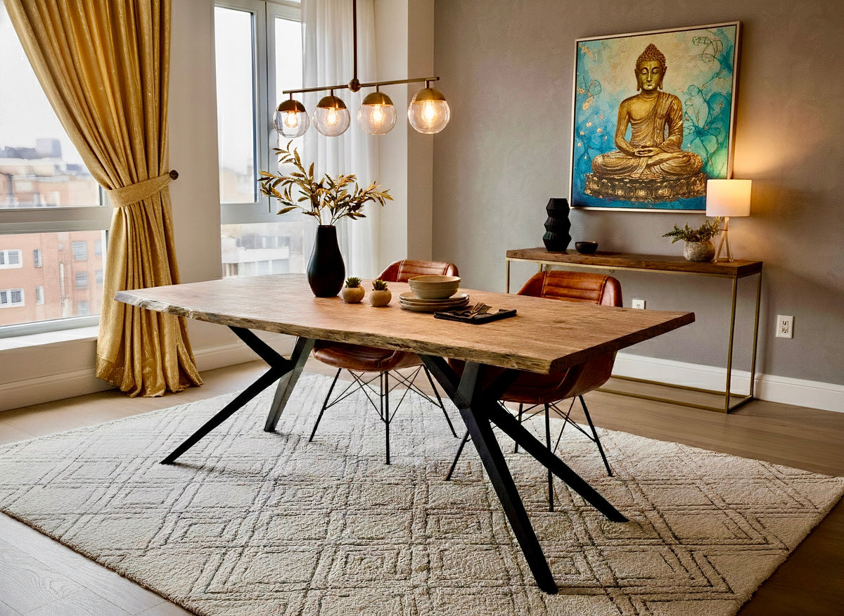 Table à diner Acacia - Edition limitée- dark wash