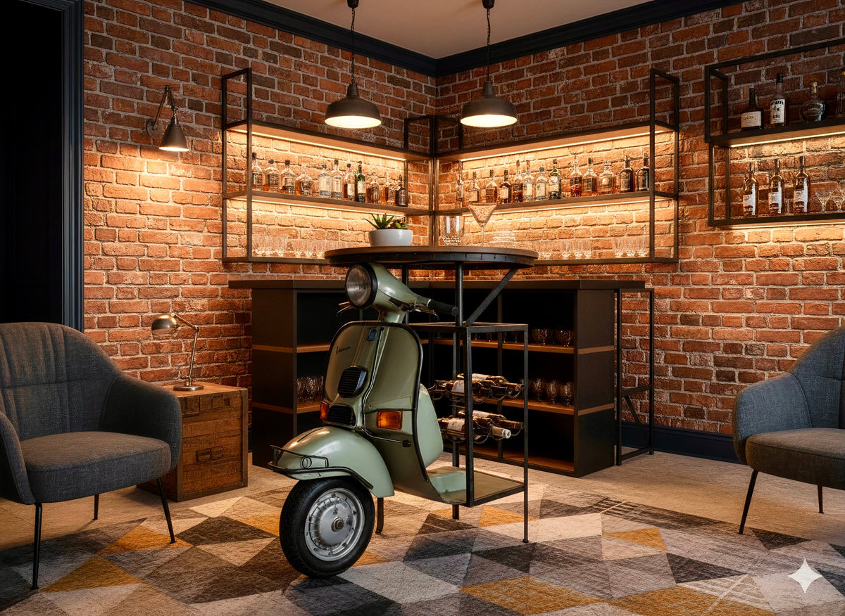 Table bistrot scooter - Bois Déco Montréal