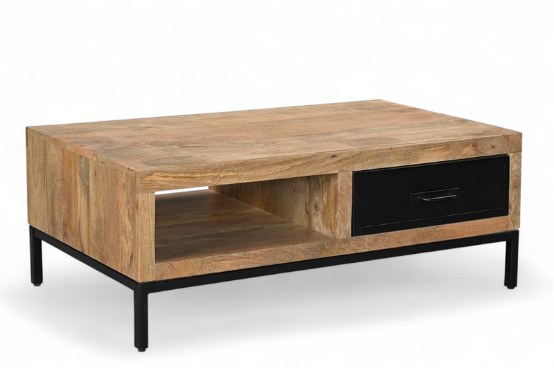 Table à café Sagar en bois de manguier - Bois Déco Montréal