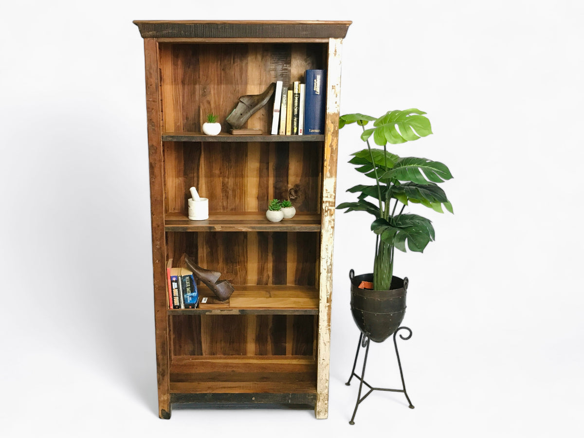 Bibliotheque Bois Recyclé - Bois Déco Montréal