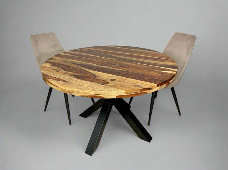 Table Ronde en Bois de Rose - Bois Déco Montréal