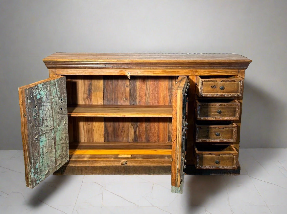 Buffet vieilles portes - Bois Déco Montréal