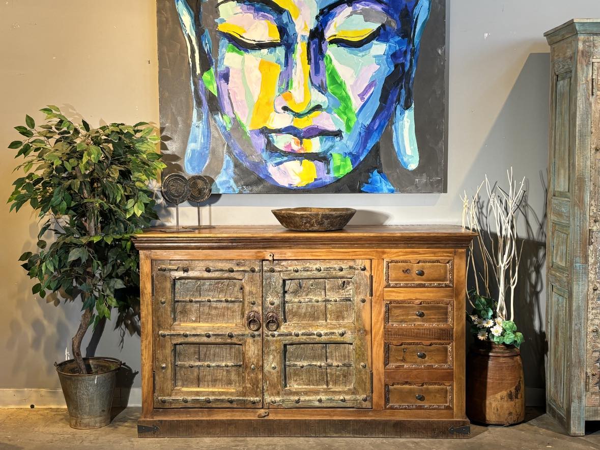 Buffet vieilles portes - Bois Déco Montréal