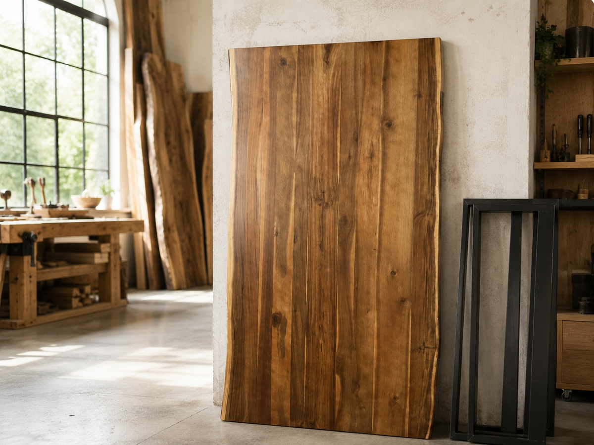 Slab live edge en bois de suar 74 pouces