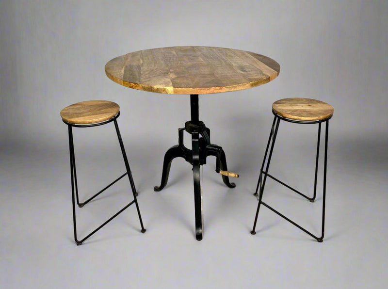 Table bistrot ajustable - Bois Déco Montréal