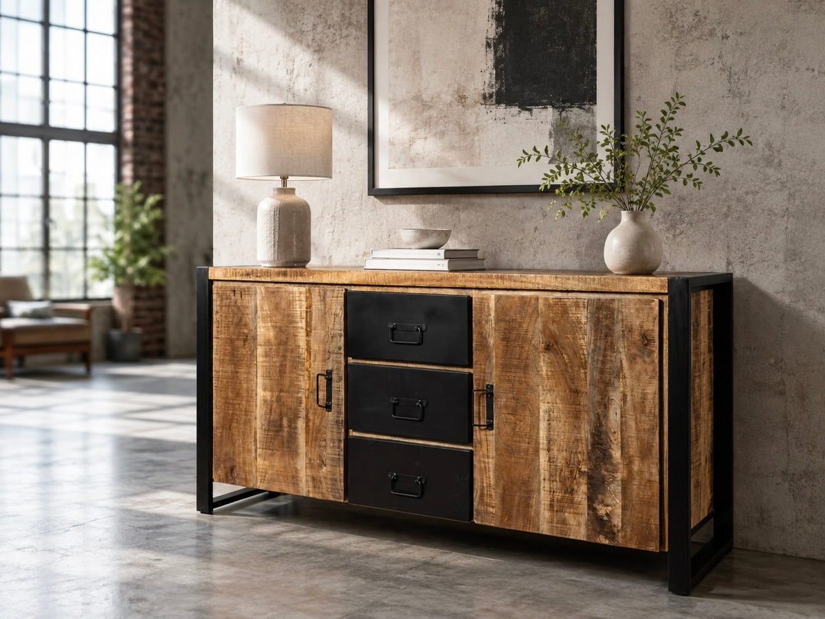 Buffet Riva en bois de manguier