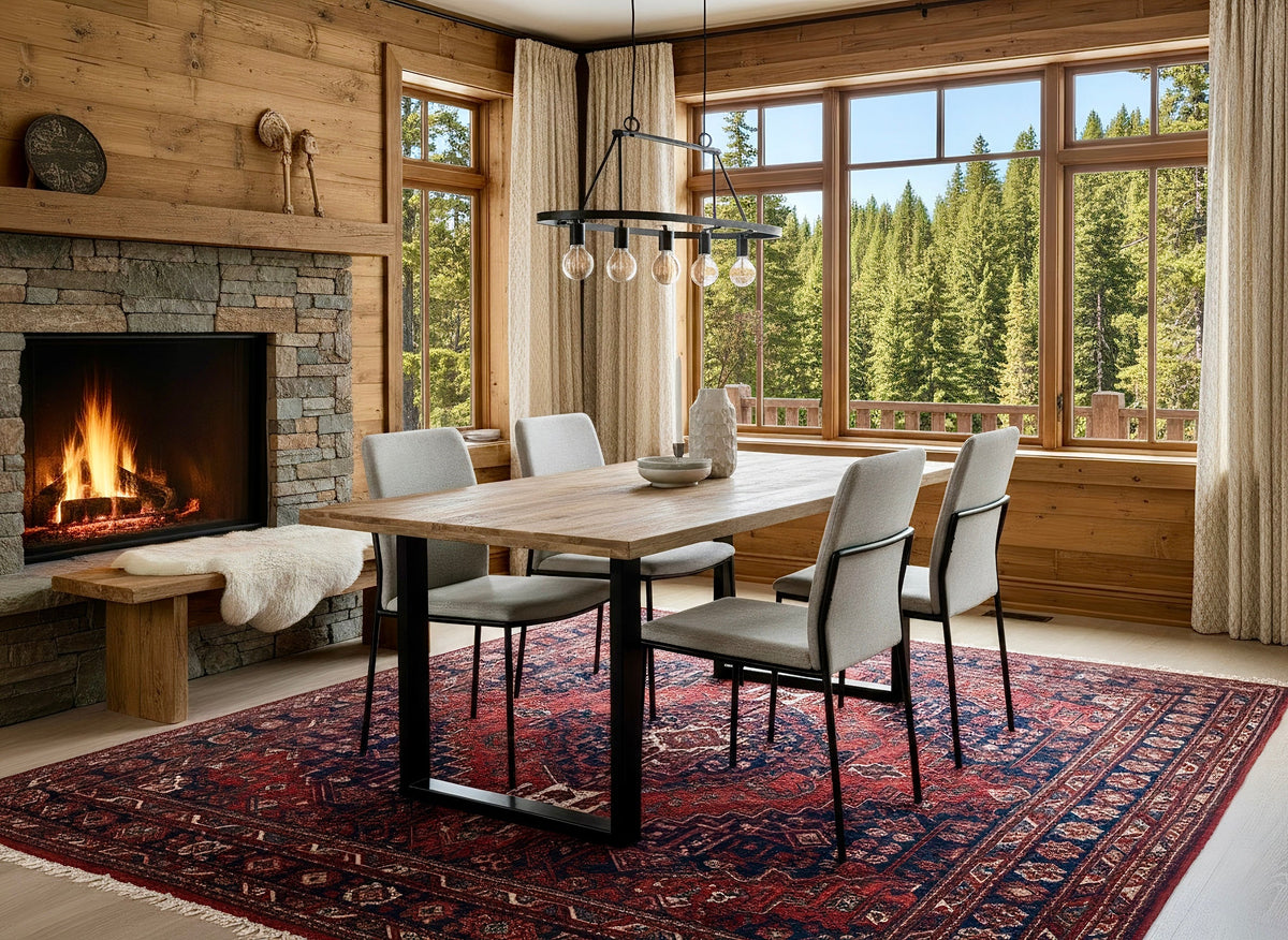 Table a diner Sagar en bois de manguier