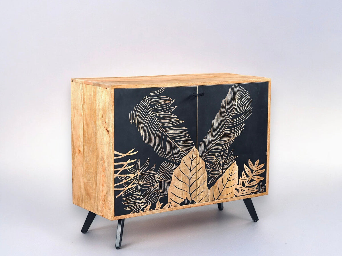 Buffet Flora en bois de manguier - Bois Déco Montréal