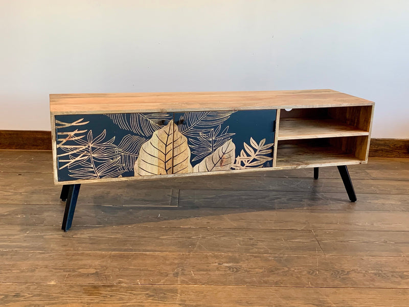 Meuble télé Flora en bois de manguier - Bois Déco Montréal