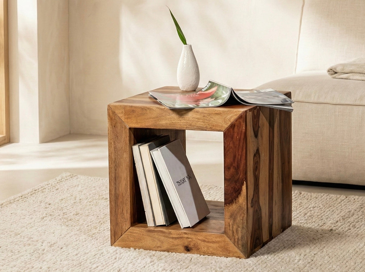 Cube en bois de rose