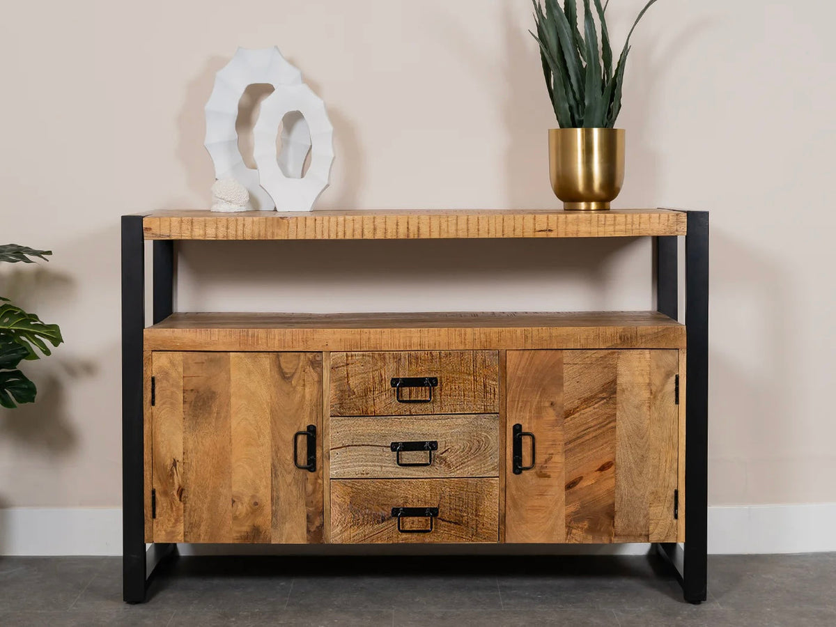Buffet Vivana 1 en bois de manguier - Bois Déco Montréal