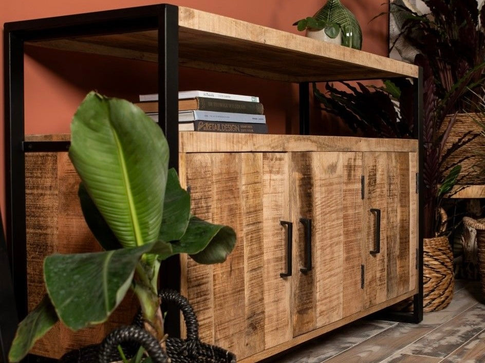 Buffet Vivana 2 en bois de manguier - Bois Déco Montréal