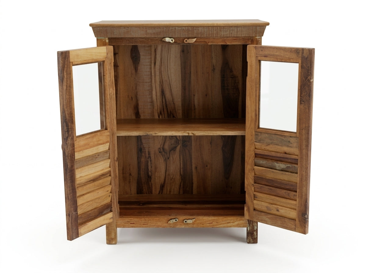 Cabinet Bikaner en bois recyclé — en contexte