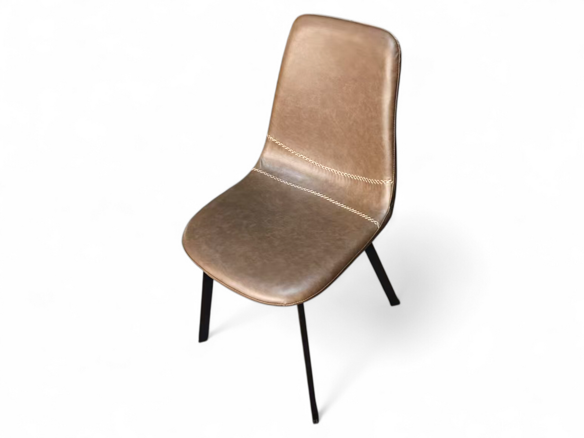 Chaise cuirette taupe