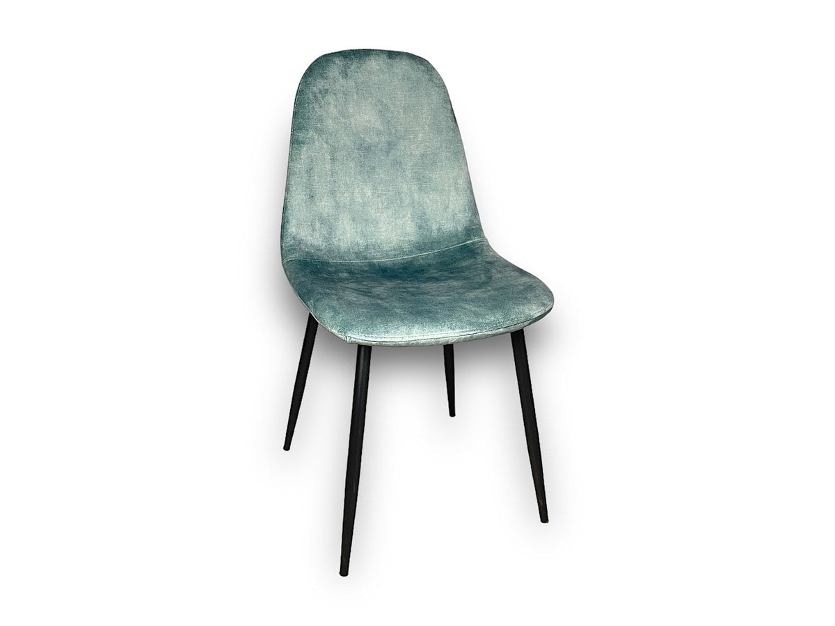 Chaise "Velours bleu"