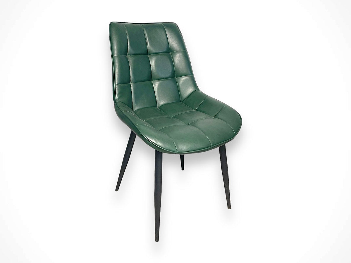 Chaise capitaine "Cuirette verte"