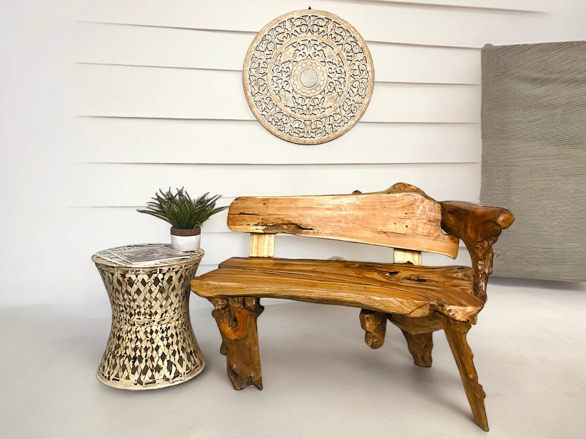 Banc racine de teck