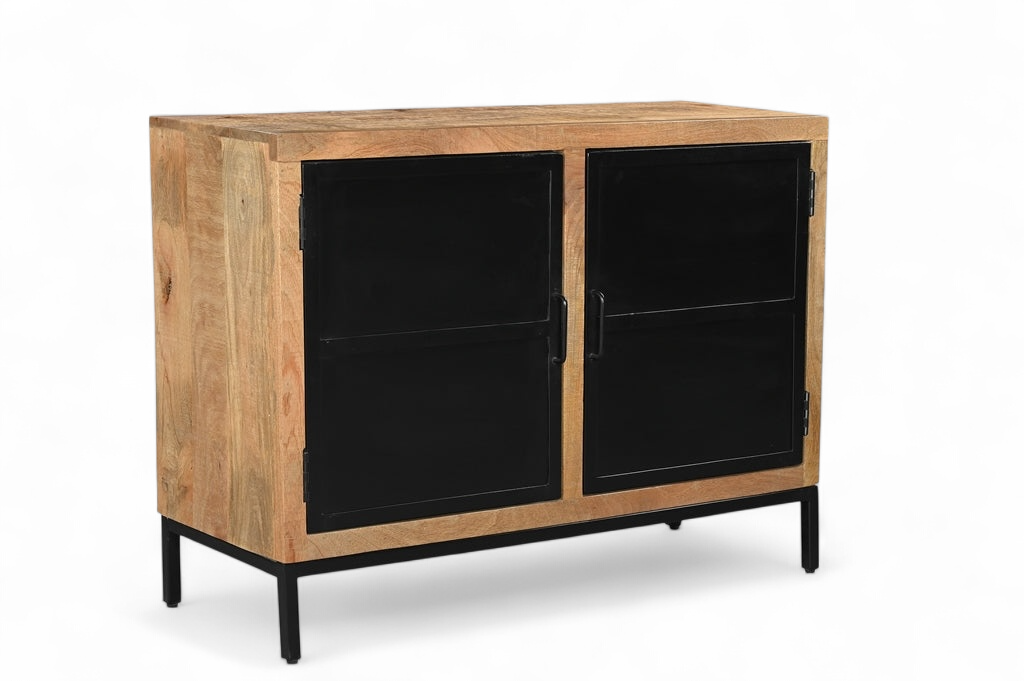 Petit Buffet Sagar en bois de manguier - Bois Déco Montréal