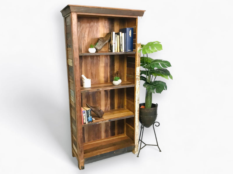 Bibliotheque Bois Recyclé - Bois Déco Montréal