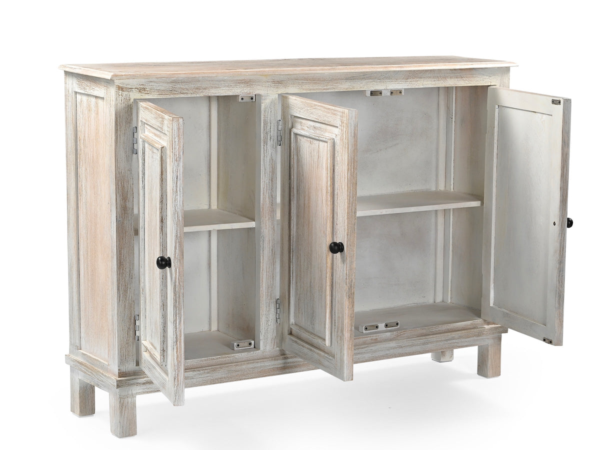 Buffet Waves aux portes ouvertes sur une tablette intérieure