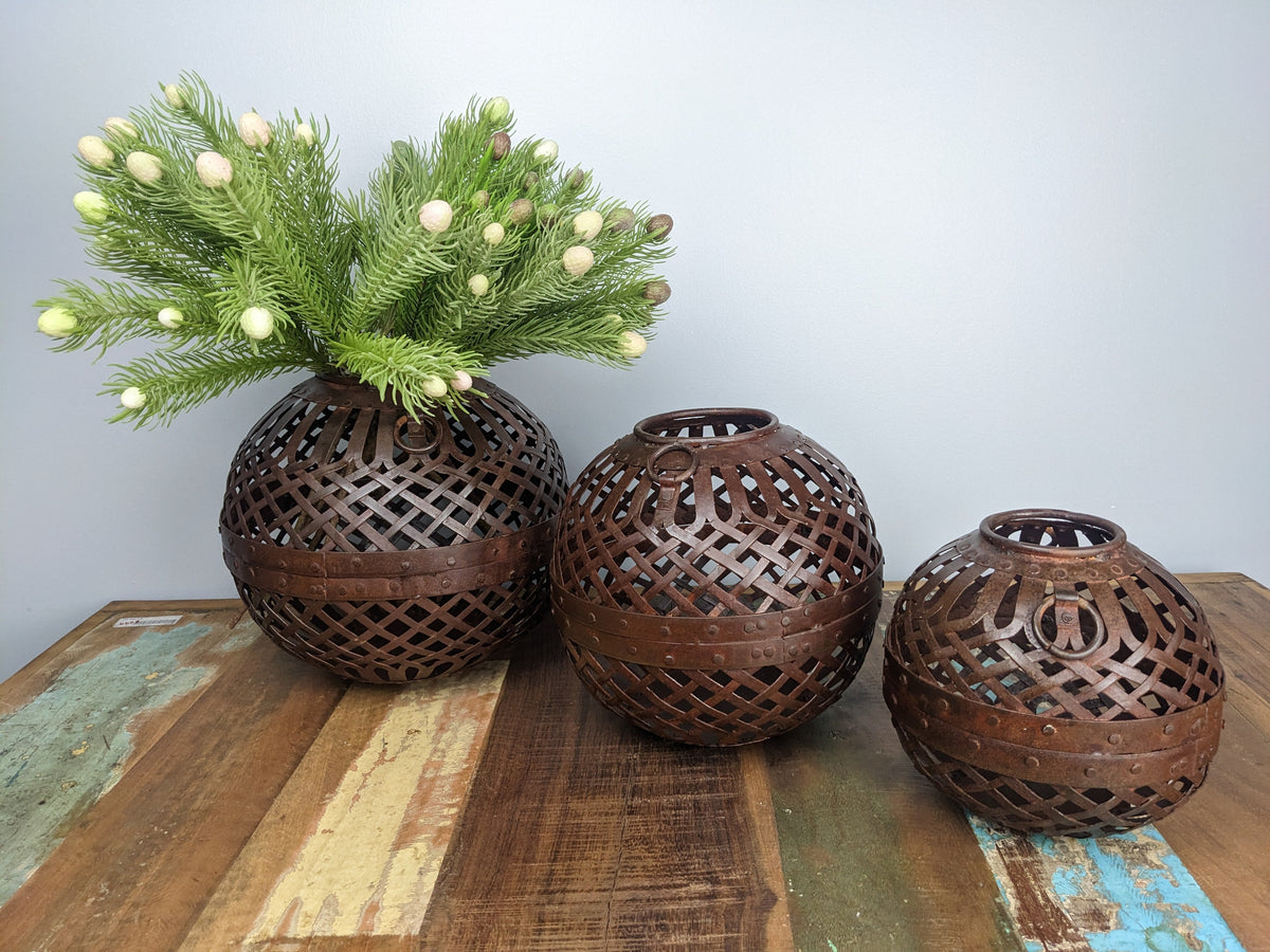 Boules décoratives par 3 - Bois Déco Montréal