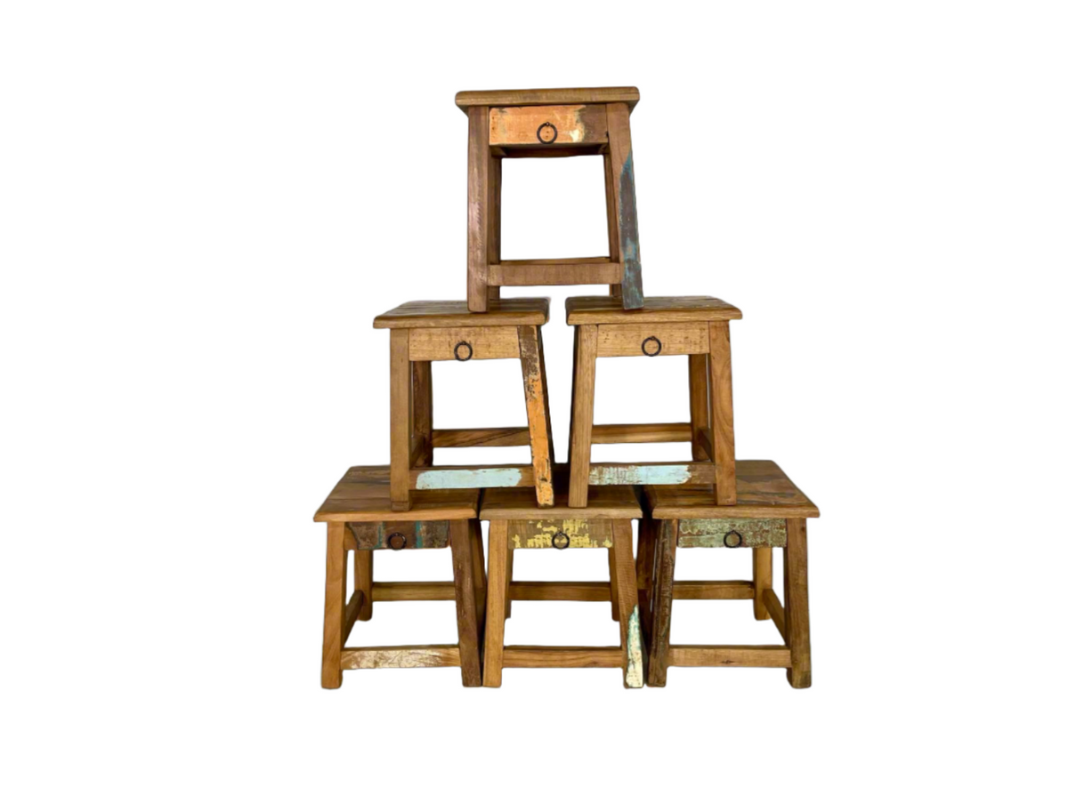 Tabouret Seria 1 tiroir - Bois Déco Montréal