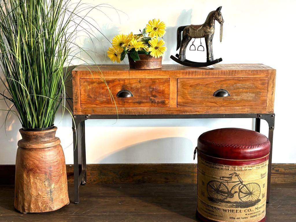 Console en bois recyclé